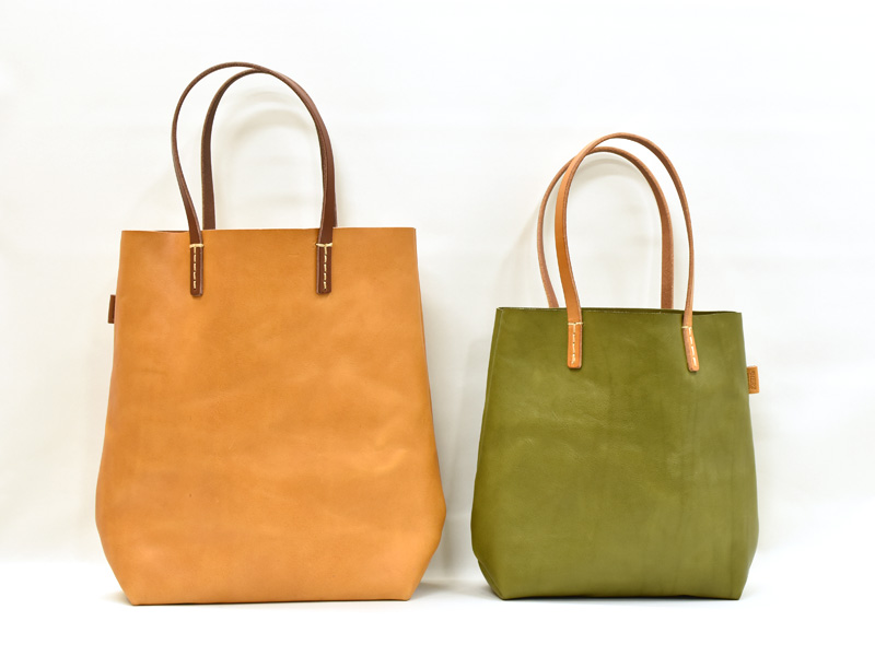 ちょっとしたお出かけに！ソフト革のトートバッグ・縦型(T-205)｜革鞄