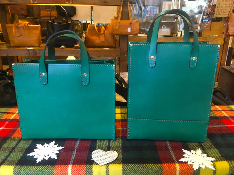 冬の限定色「ボトルグリーン」in 仙台店 鞄編｜革鞄・革小物のHERZ公式通販