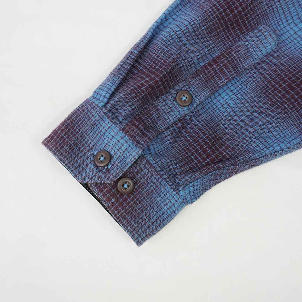 00's Patagonia オンブレチェック柄 ヘビーネルシャツ 