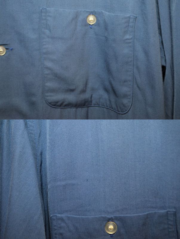 50's ARROW 単色レーヨンシャツ “ハンドステッチ”SHI-244｜VINTAGE