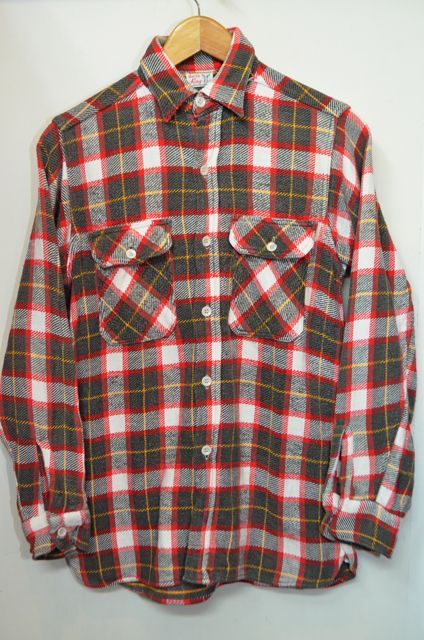 50's Winter king マチ付きネルシャツ 