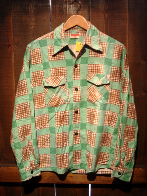 50'sプリントネルシャツ