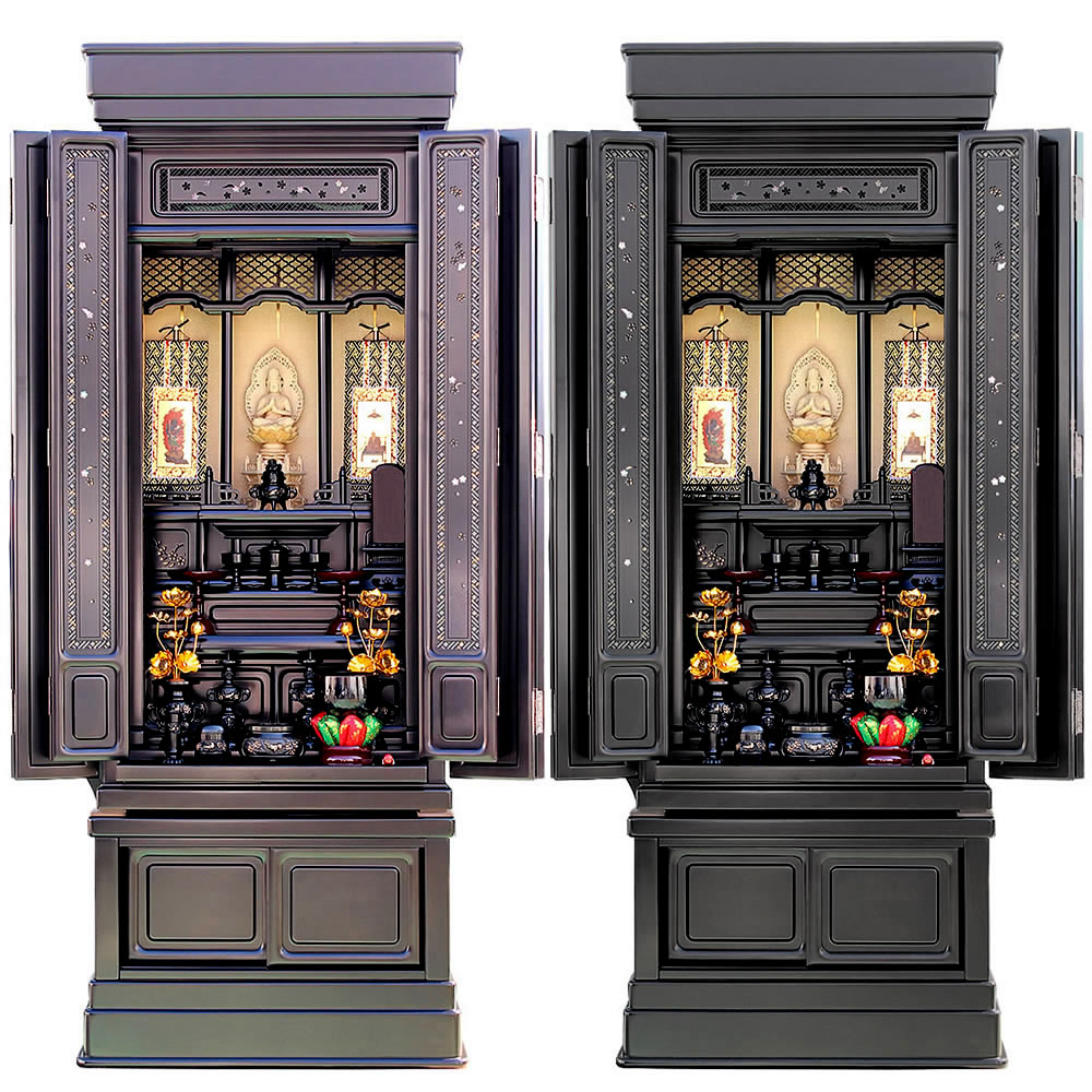 唐木仏壇・福寿-螺鈿細工をふんだんに施したデザイン性の高い伝統型