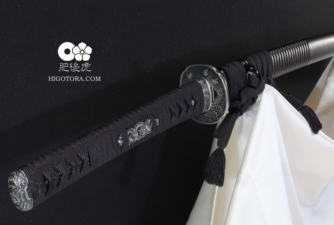 濤乱刃 部分千段刻鞘 260 KHR｜製作事例｜肥後虎-HIGOTORA
