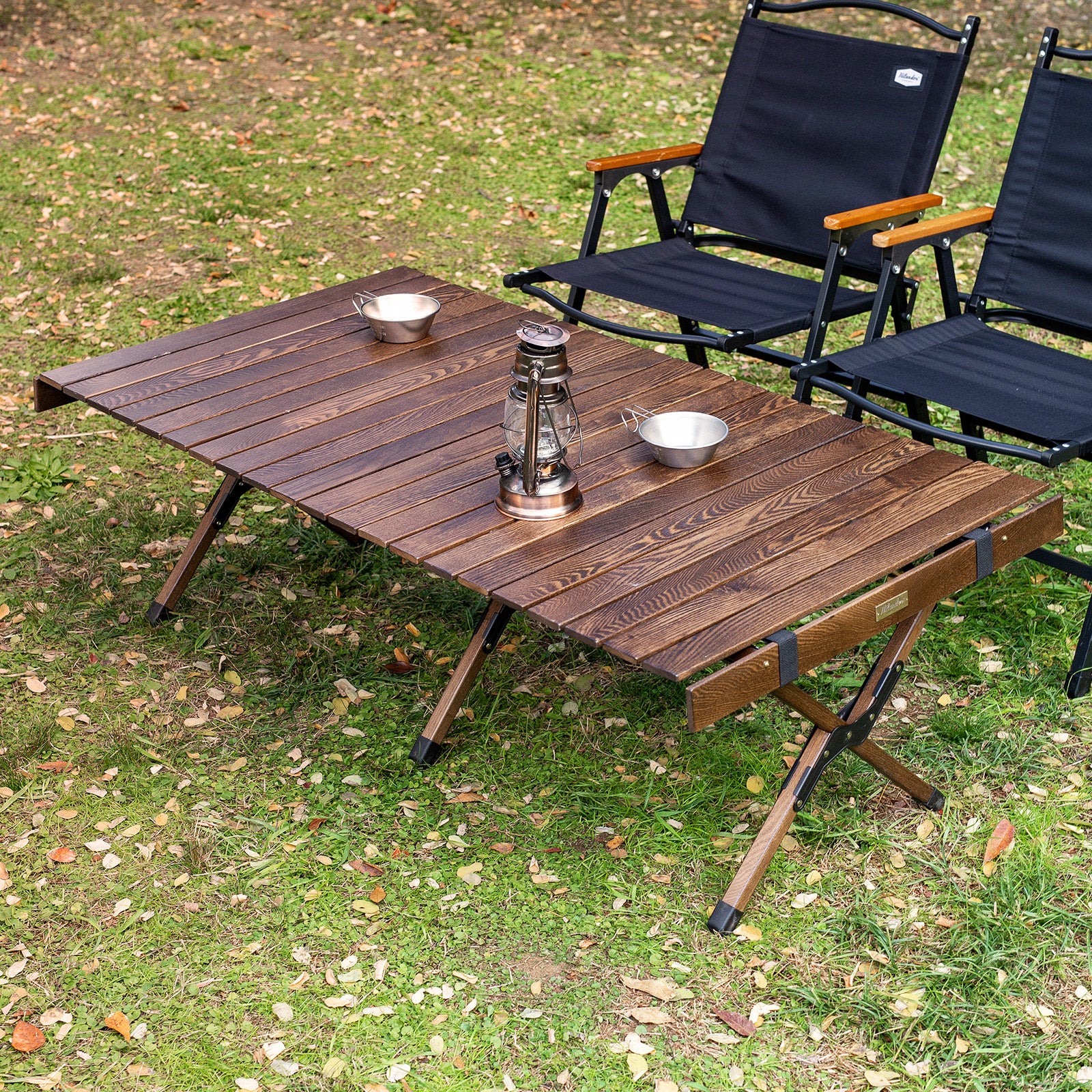 ウッドロールトップテーブル ソリッドフィール アウトドア ロー