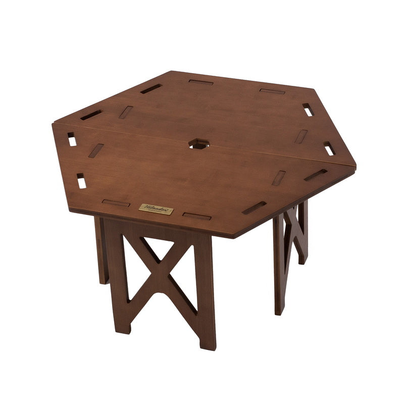 ヘキサゴンテーブル RAN 組立式 収納袋付 キャンプ ベランピング