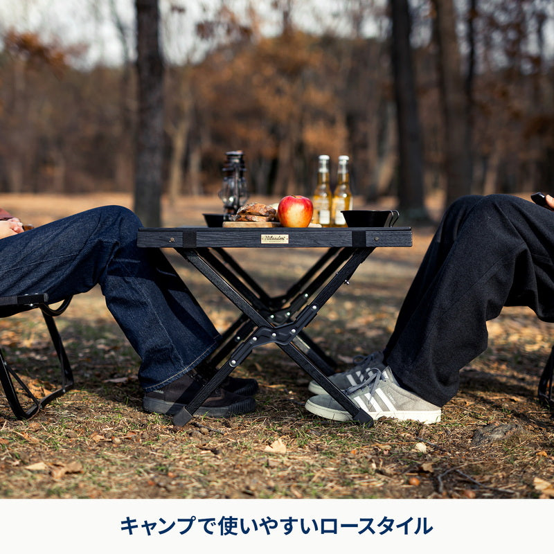 ウッドロールトップテーブルLIGHT 90 アウトドア キャンプ ロー