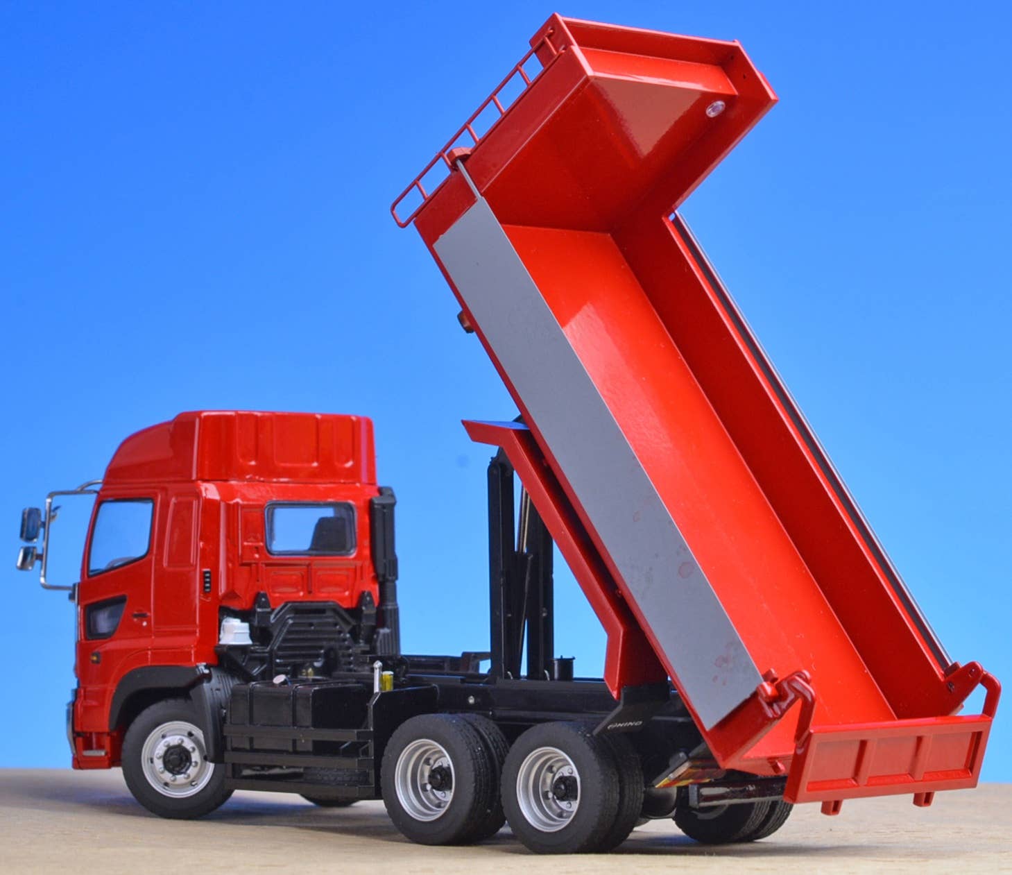 Hino Profia FS 6x4 Dump Truck Red Cab Over High Roof (Black