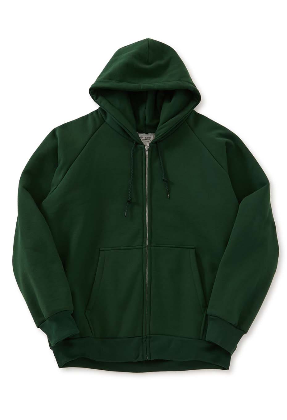 Camber USA製 チルバスター パーカー XL 緑 ワッフル グリーン - 7.5oz