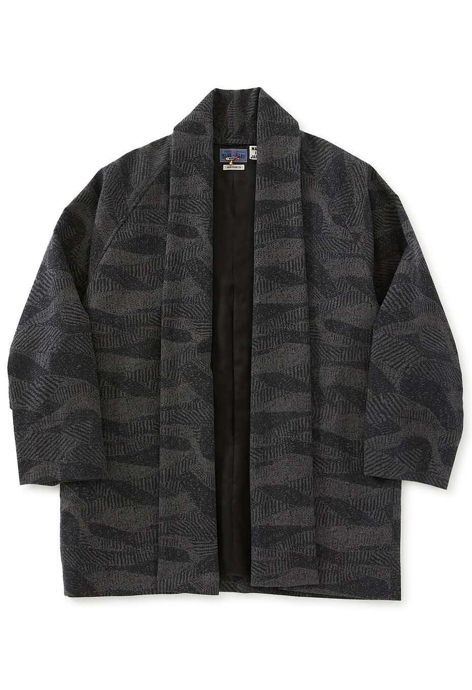 カゼノナガレ ウールガンリョウプリント ハオリジャケット | BLUE BLUE