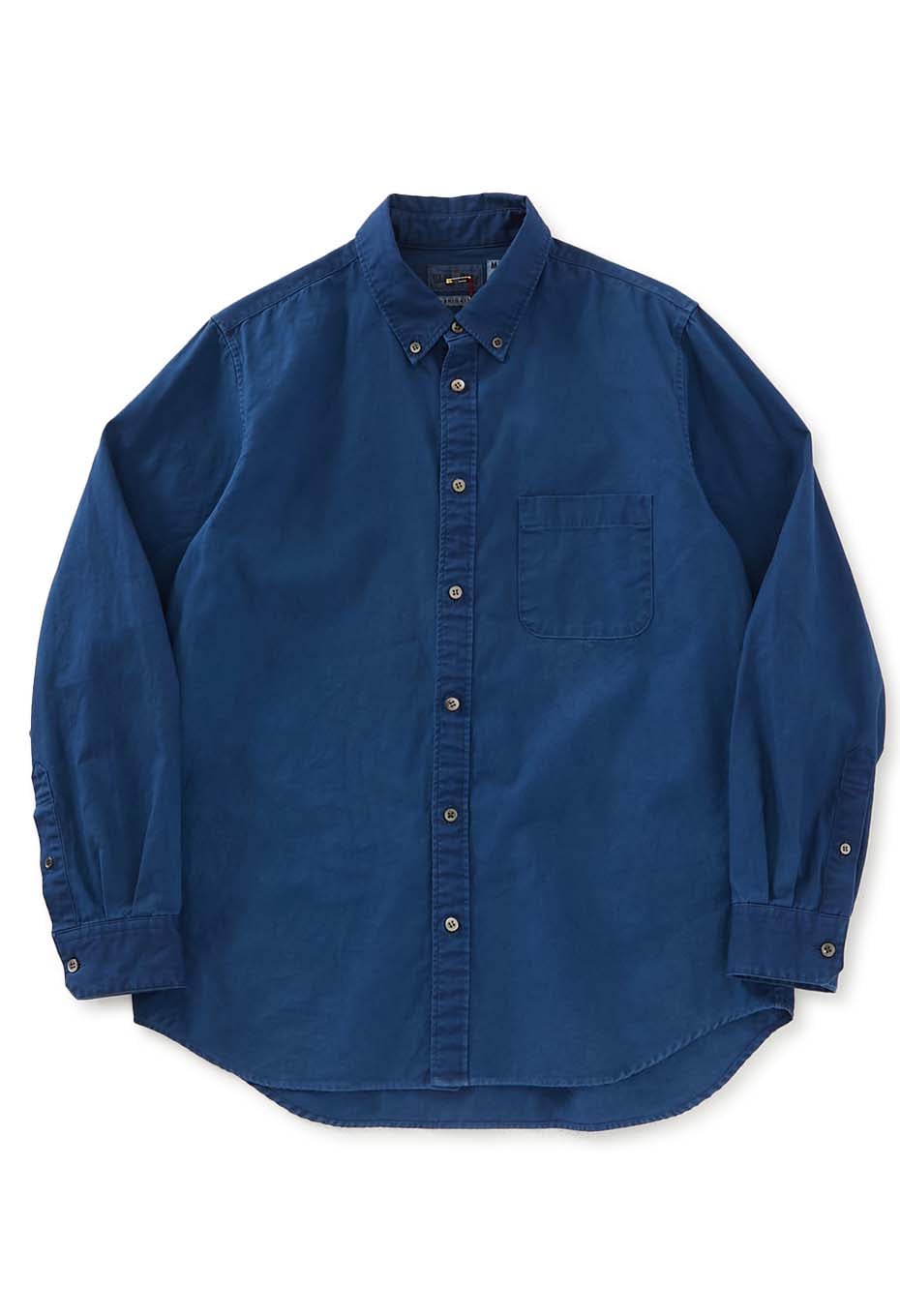 ファインオックス インディゴテゾメ ボタンダウン ロングスリーブ