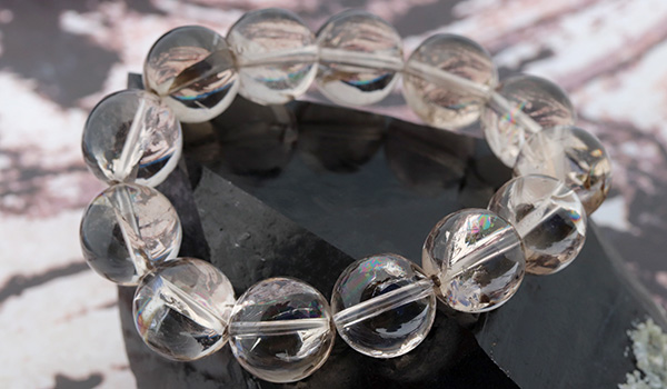 大玉ブレス（アイリススモーキークォーツ）14.5～15mm|パワーストーン