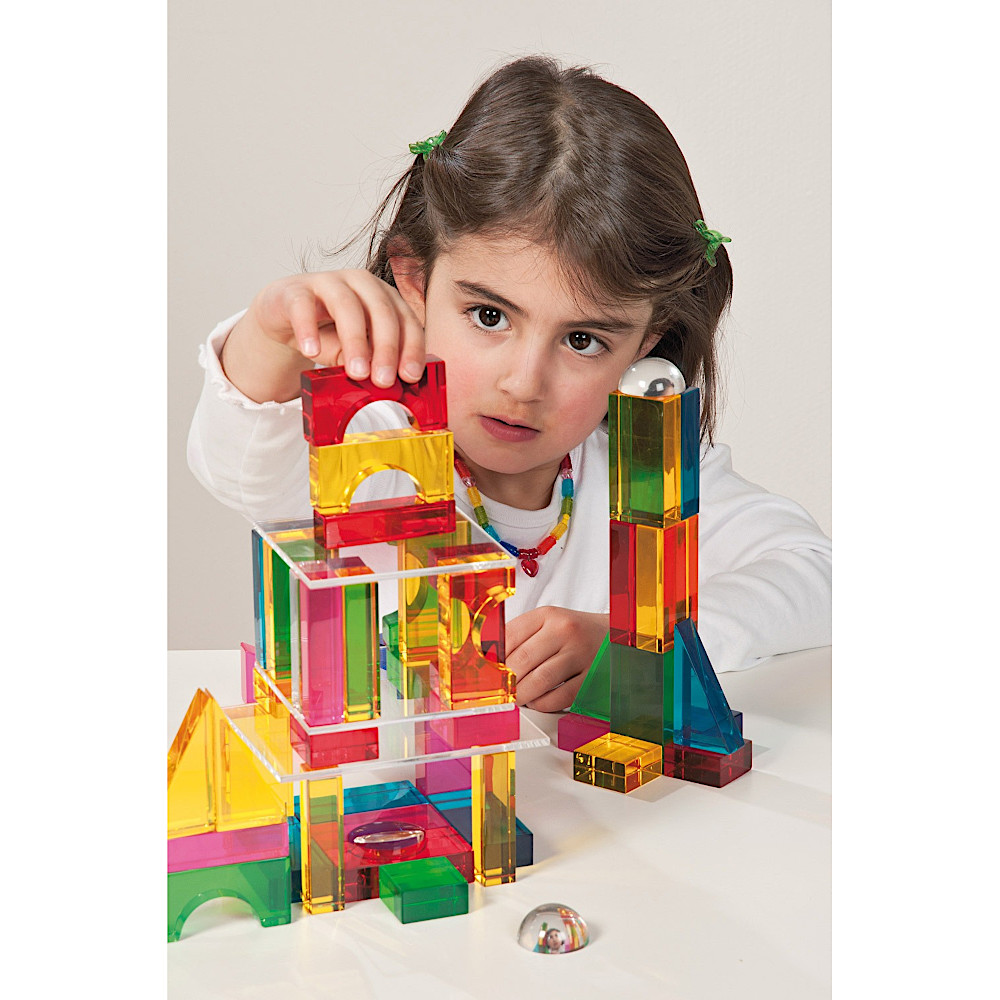 木箱入 Luxy ブロック（カラー）：おもちゃ：百町森