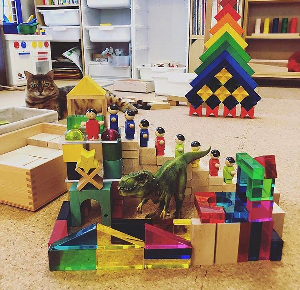 木箱入 Luxy ブロック（カラー）：おもちゃ：百町森