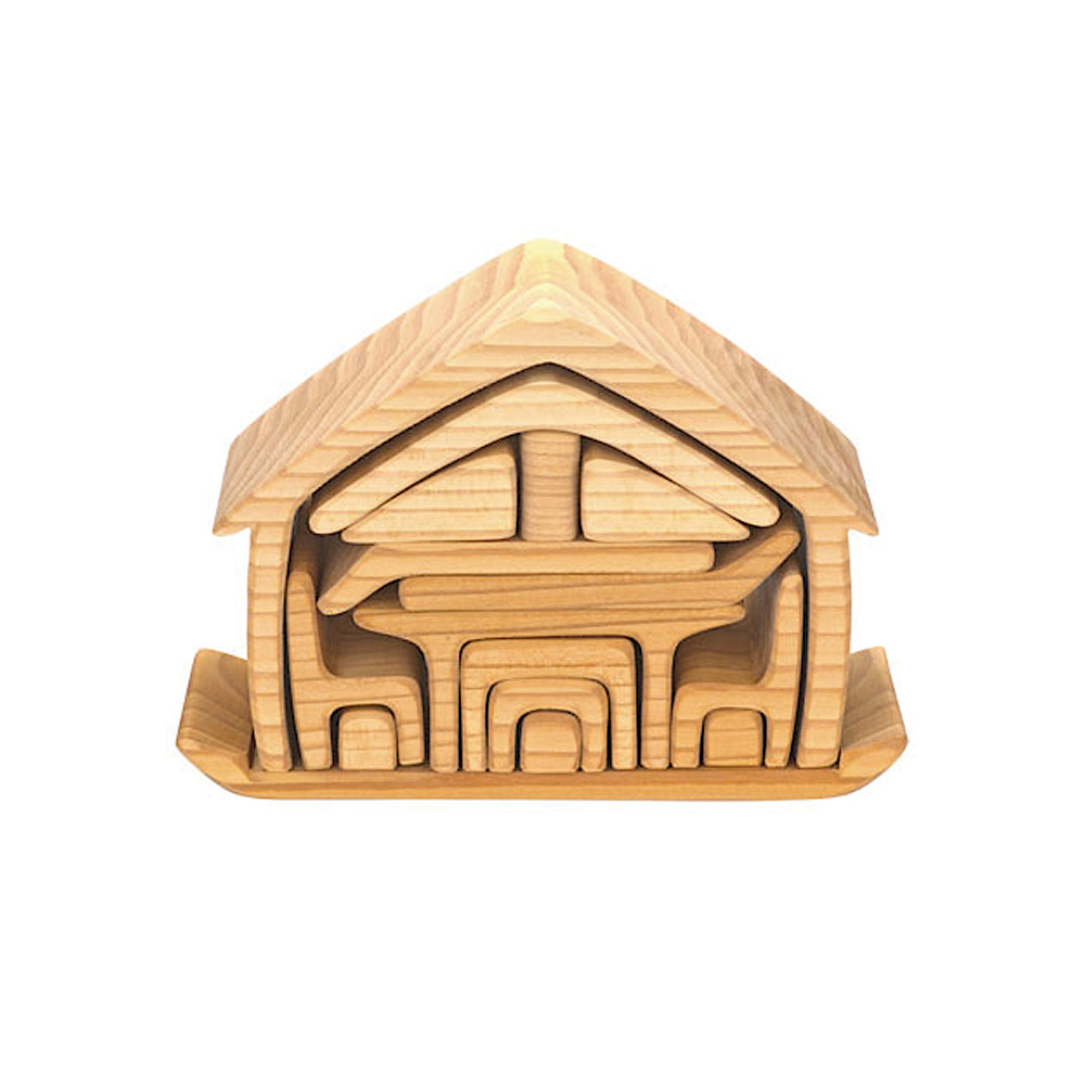 おうちの積み木 ナチュラル：おもちゃ：百町森