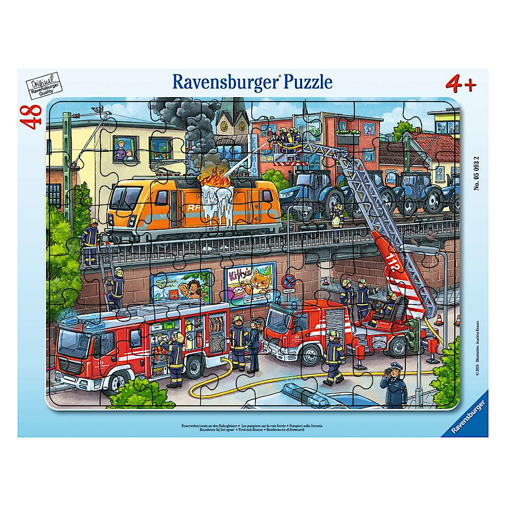 パネルパズル 消防車の活躍：おもちゃ：百町森