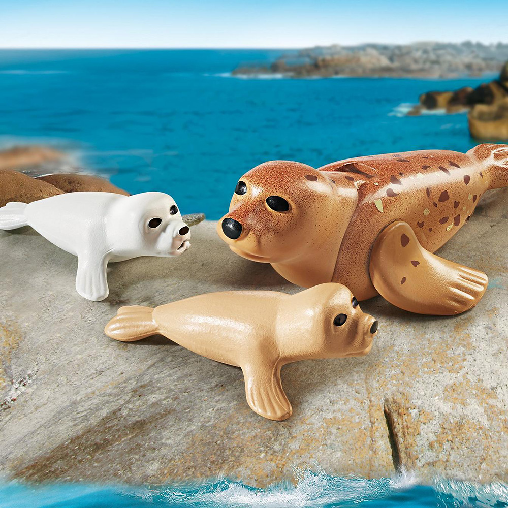 PM9069 アザラシの親子：おもちゃ：百町森