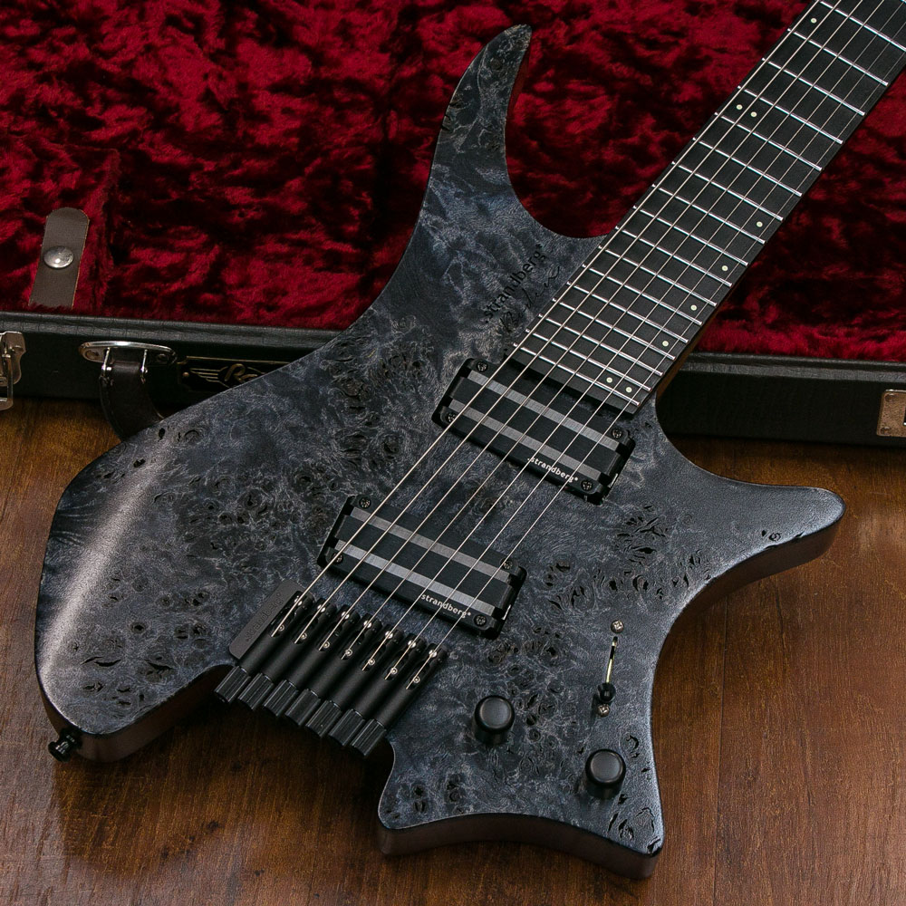 Strandberg J Series Custom 2016 Collection Boden J7 Blue Burl Top