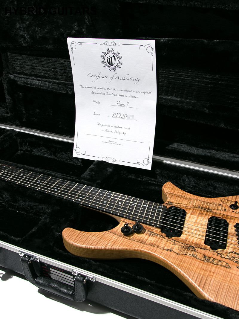 Overload Custom Guitars Rea7 Spalted Maple Natural 中古｜ギター