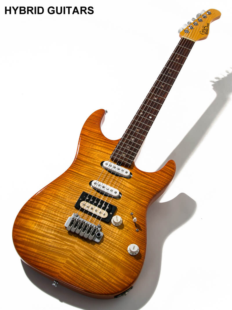 Crews Maniac Sound Custom Stratocaster Type Flame Top Sunburst