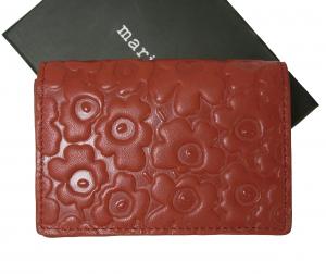 マリメッコ 名刺入れ カードケース MONA レッド - インポートブランド