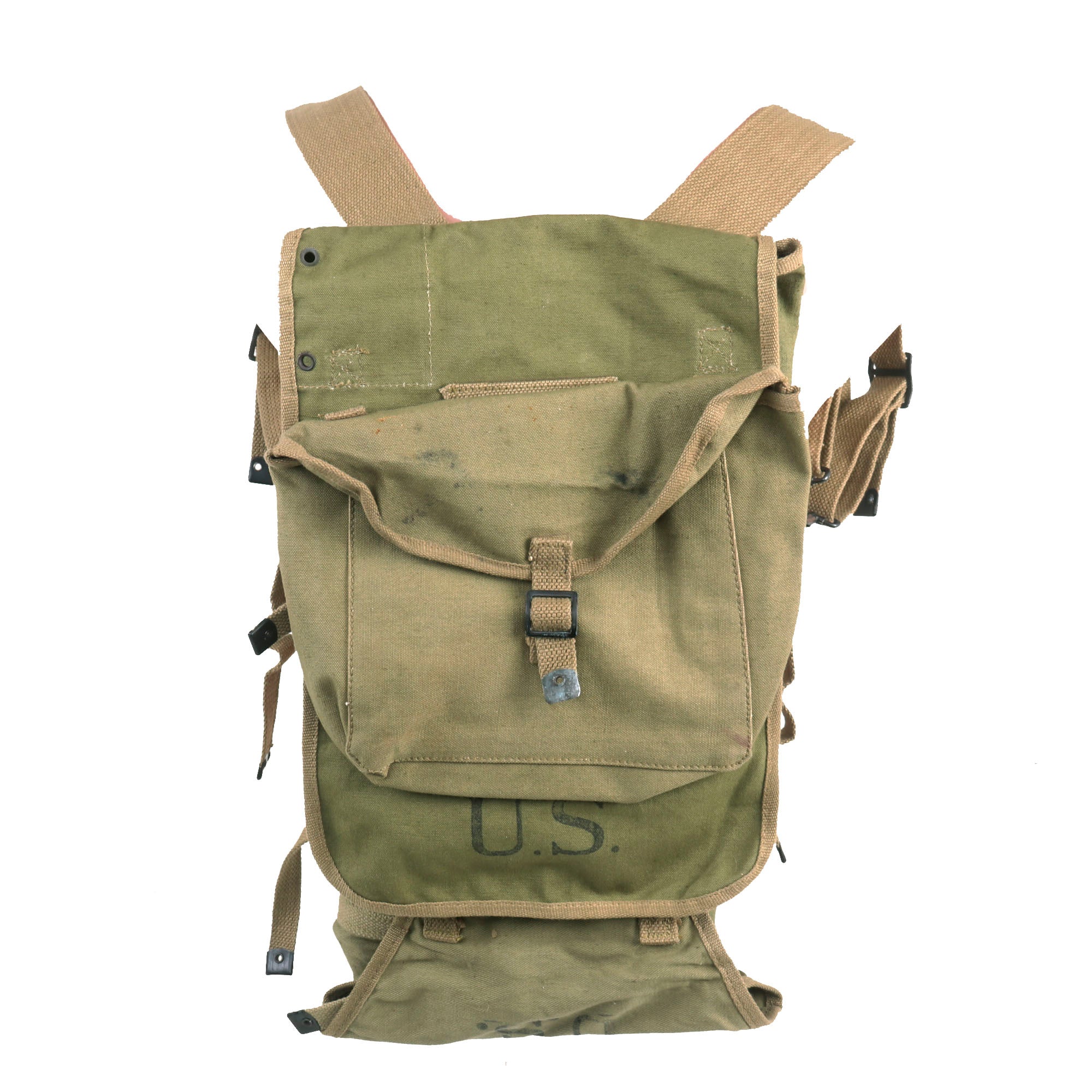 Original U.S. WWII M-1941 USMC 2nd Pattern Haversack Upper Bag