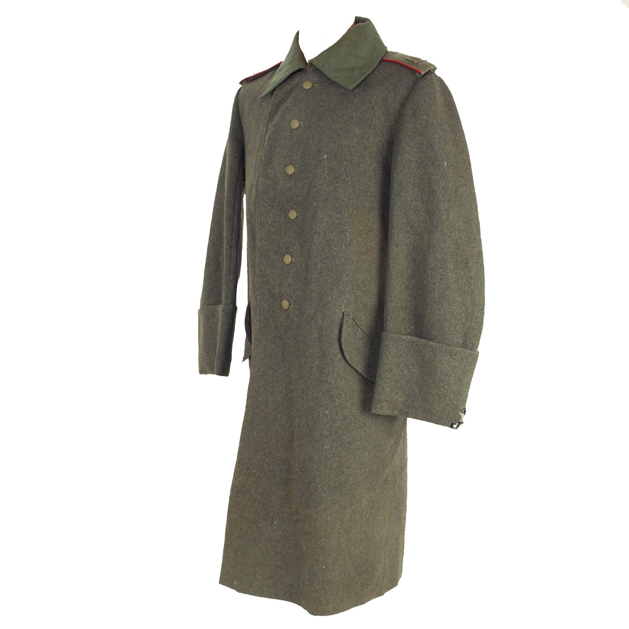 Original Imperial German WWI Feldgrau M-1915 Greatcoat With Hussar
