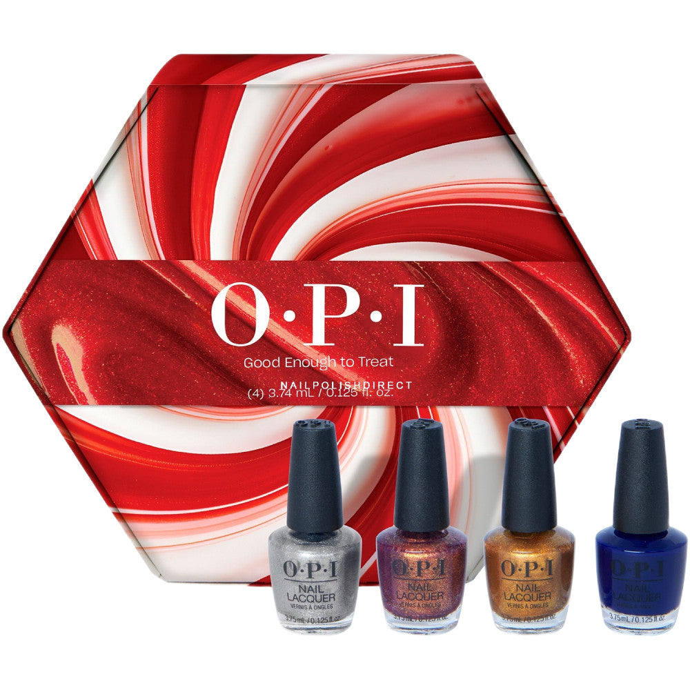 OPI Good Enough To Treat 4 Pack Mini Holiday Set - Image Beauty