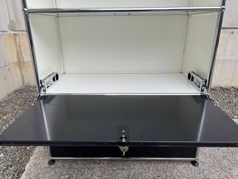 USM ハラーシステム 1列3段 ホワイト＆ブラック ドロップダウン