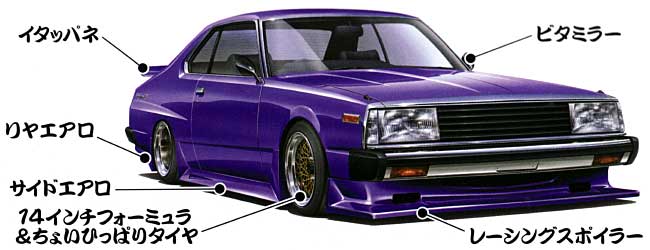 1/24 もっとグラチャン シリーズ ジャパン 2Dr アオシマ文化教材社