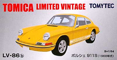 トミカリミテッド ヴィンテージ ポルシェ 911S (1968年式) (黄) トミー