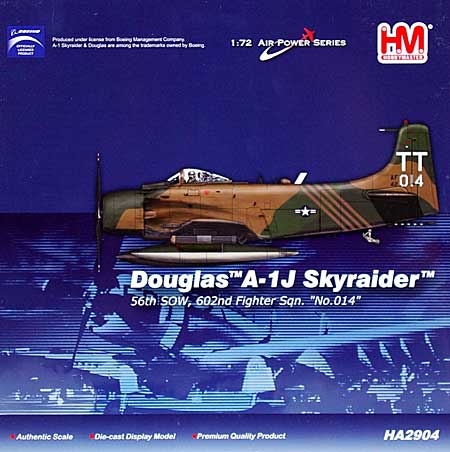 ホビーマスター A-1J スカイレイダー 56th SOW 602 FS No.014 1/72