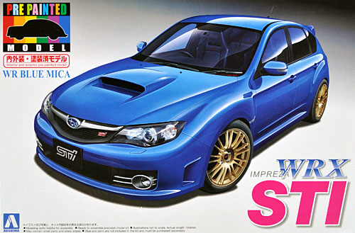 アオシマ GRB インプレッサ WRX STI 5door '07 (WRブルー・マイカ) 1