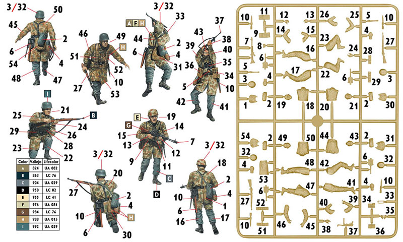 1/35 ミリタリーミニチュア WW2 ドイツ 降下猟兵 (WW2 初期) MASTER
