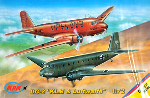 1/72 エアクラフト プラモデル ダグラス DC-2 双発旅客機 KLM航空