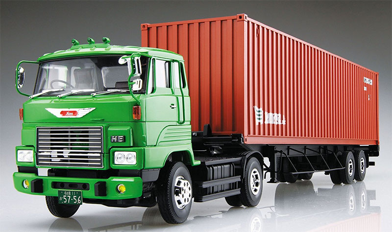 1/32 ヘビーフレイト シリーズ 日野 HE トレーラー アオシマ文化教材社