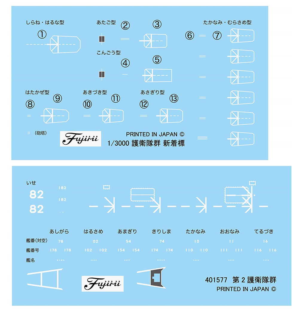 集める軍艦シリーズ 海上自衛隊 第2護衛隊群 1998年 フジミ模型 (Fujimi)