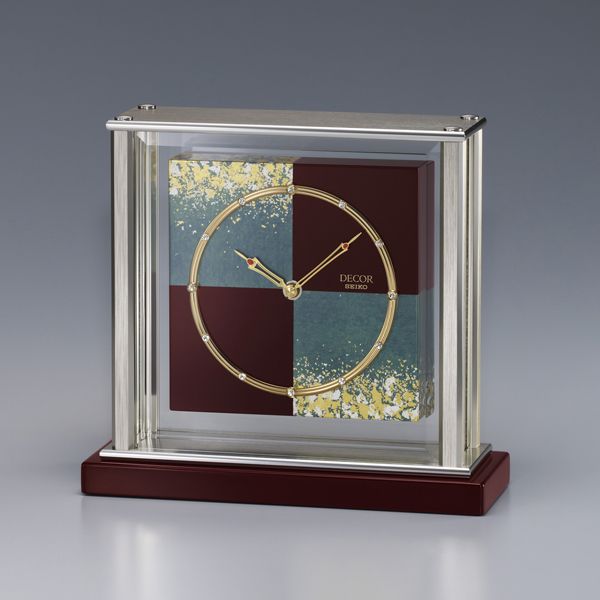 金沢箔の伝統技法と時計職人の技が生む和モダンの美！セイコー置時計