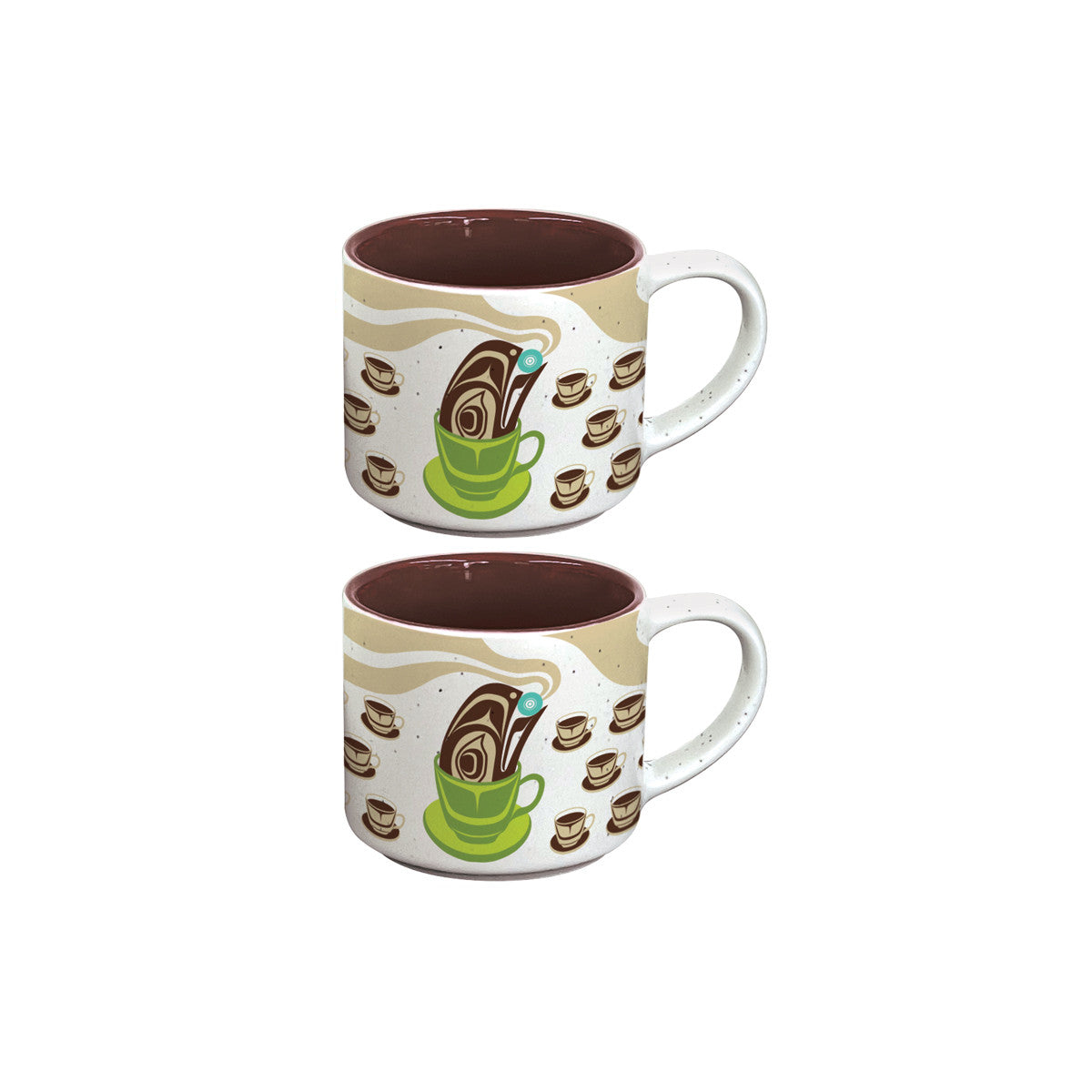 Native Northwest - Ceramic Espresso Mugs (Set of 2)
