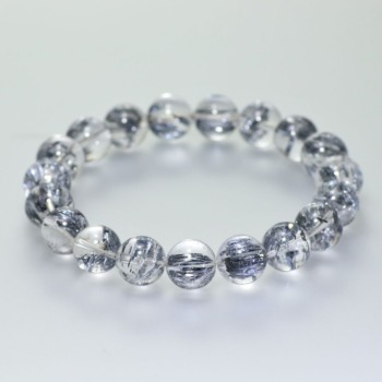 最高品質]スティブナイトインクォーツブレスレット（約11mm玉） - 埼玉