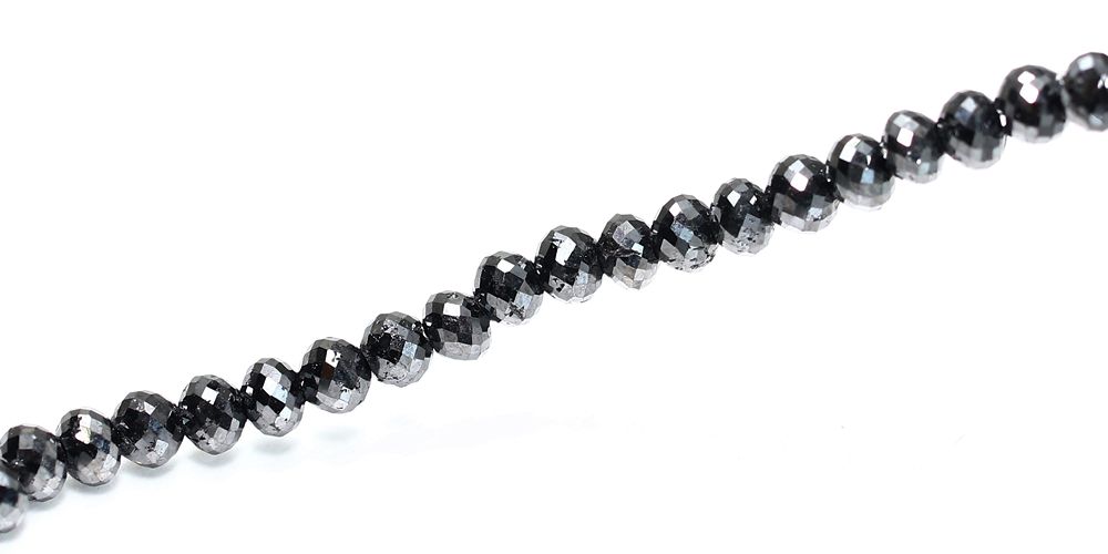 特別価格/高品質++]ブラックダイヤモンドブレスレット（約3.6-3.8mm玉