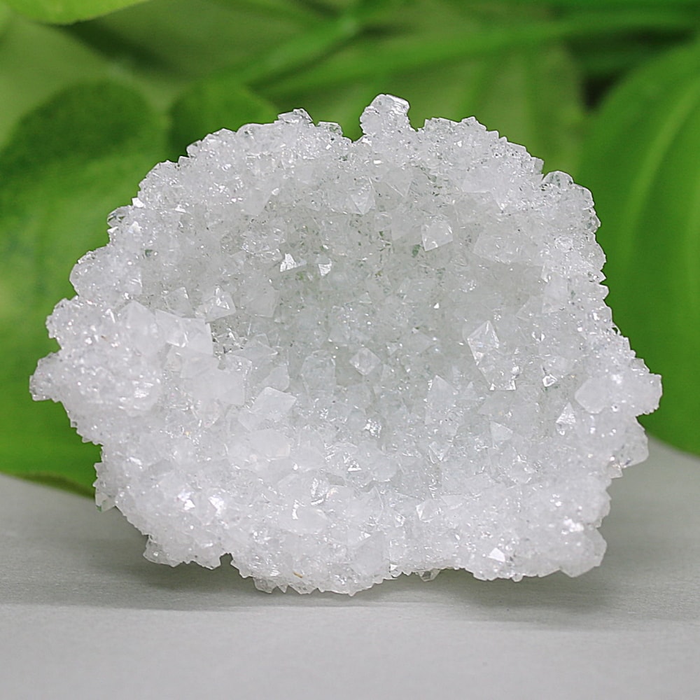 高品質]インド産ドゥルージーアポフィライトクラスター（結晶原石20.0g