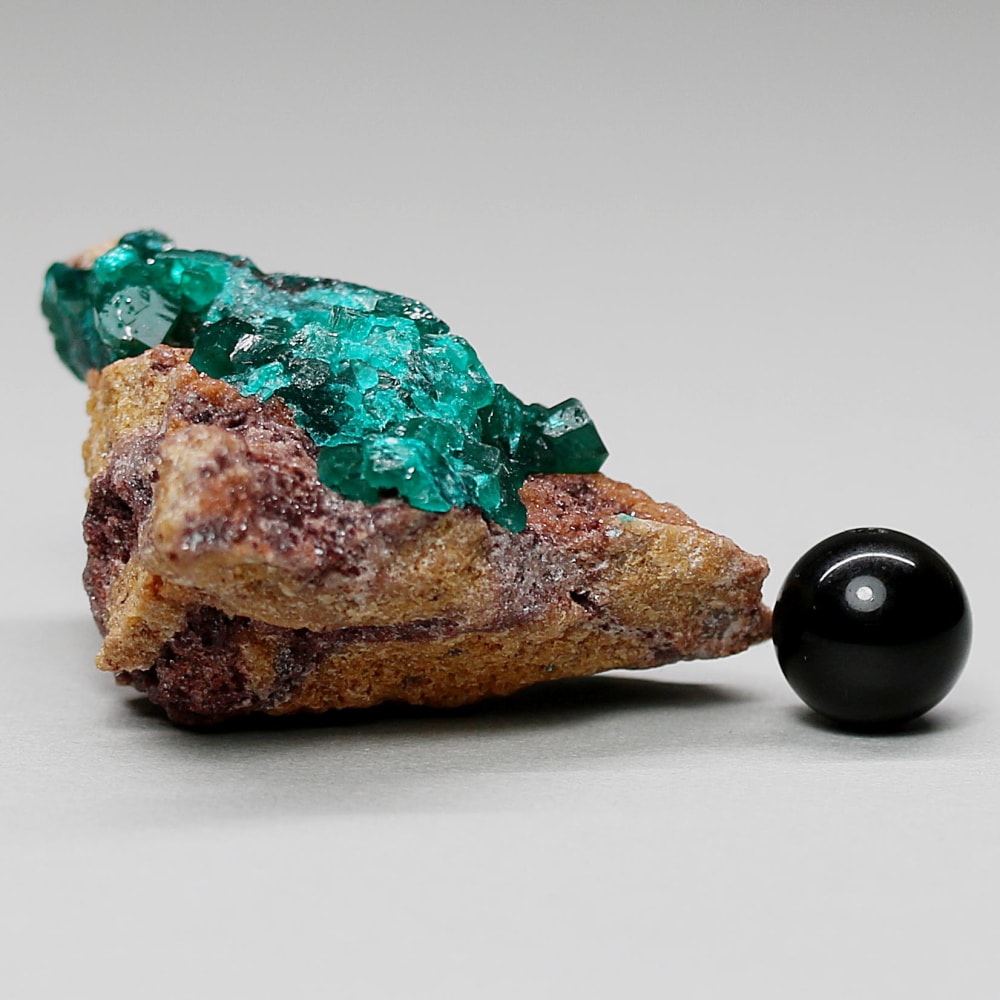 コンゴ産]ダイオプテーズ結晶原石/母岩付き（22.8g） - 埼玉県吉川市の