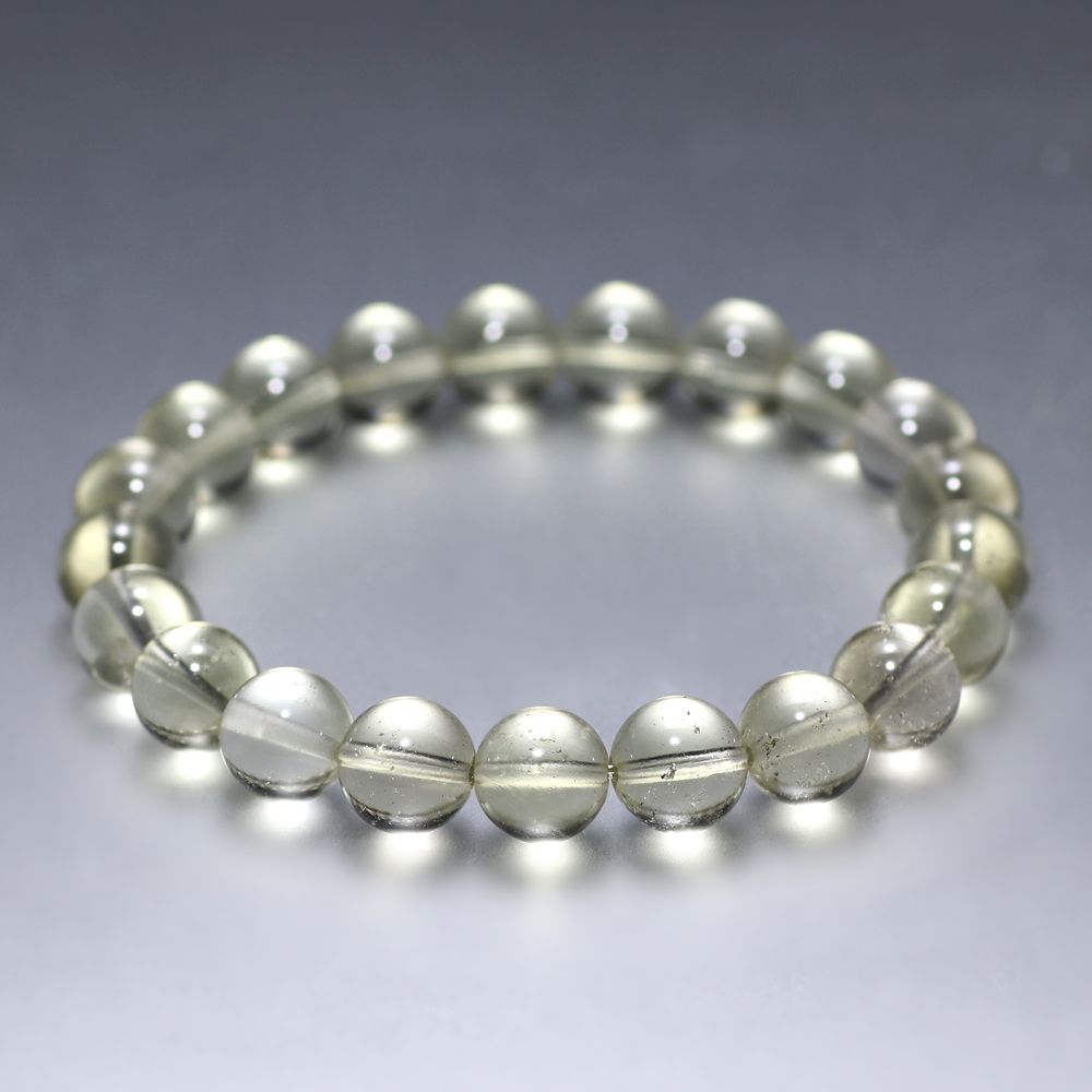 高品質++]天然リビアングラスブレスレット（約9.5mm玉） - 埼玉県吉川