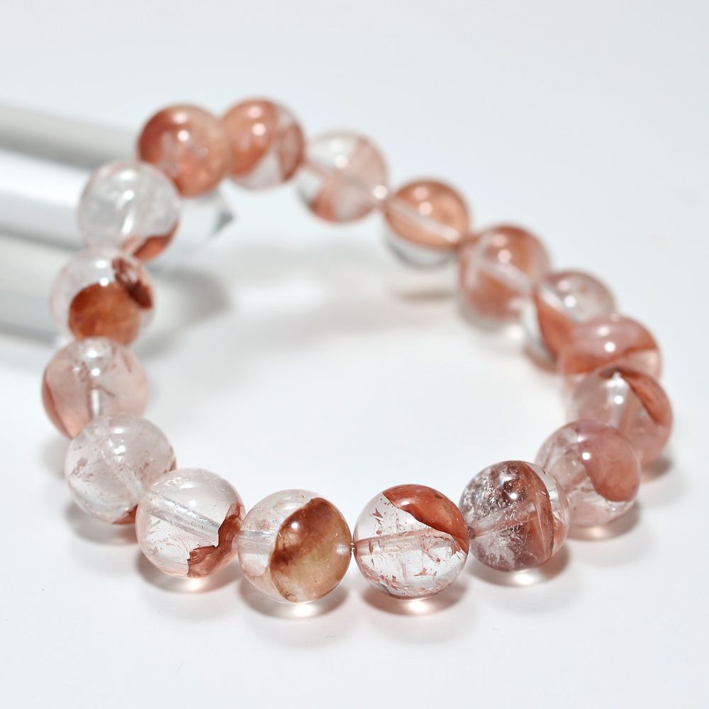 高品質]マニカラン産ヒマラヤ水晶ブレスレット（約12mm玉） - 埼玉県