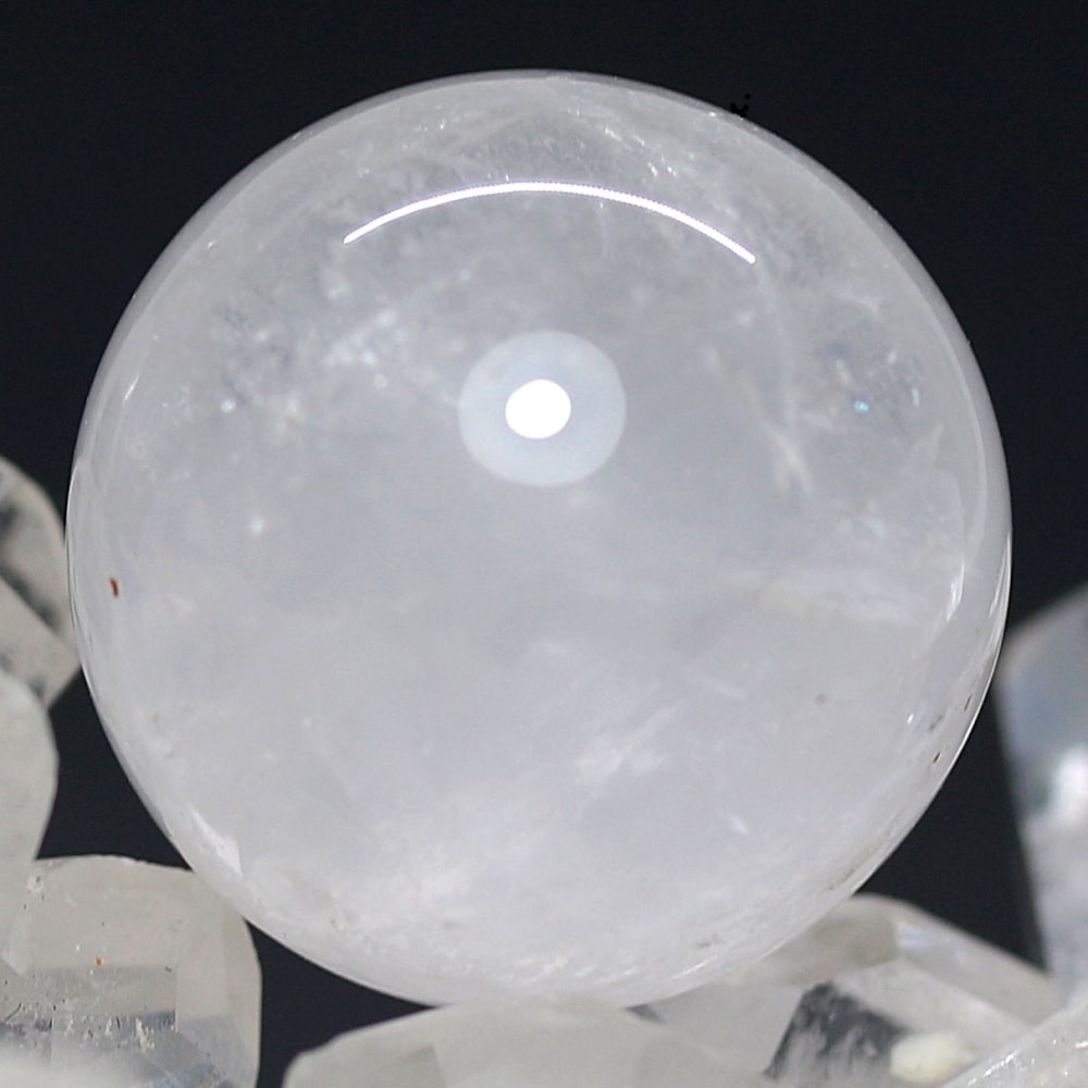 インド/マニカラン産ヒマラヤ水晶丸玉/ミニスフィア（球体直径18.1mm