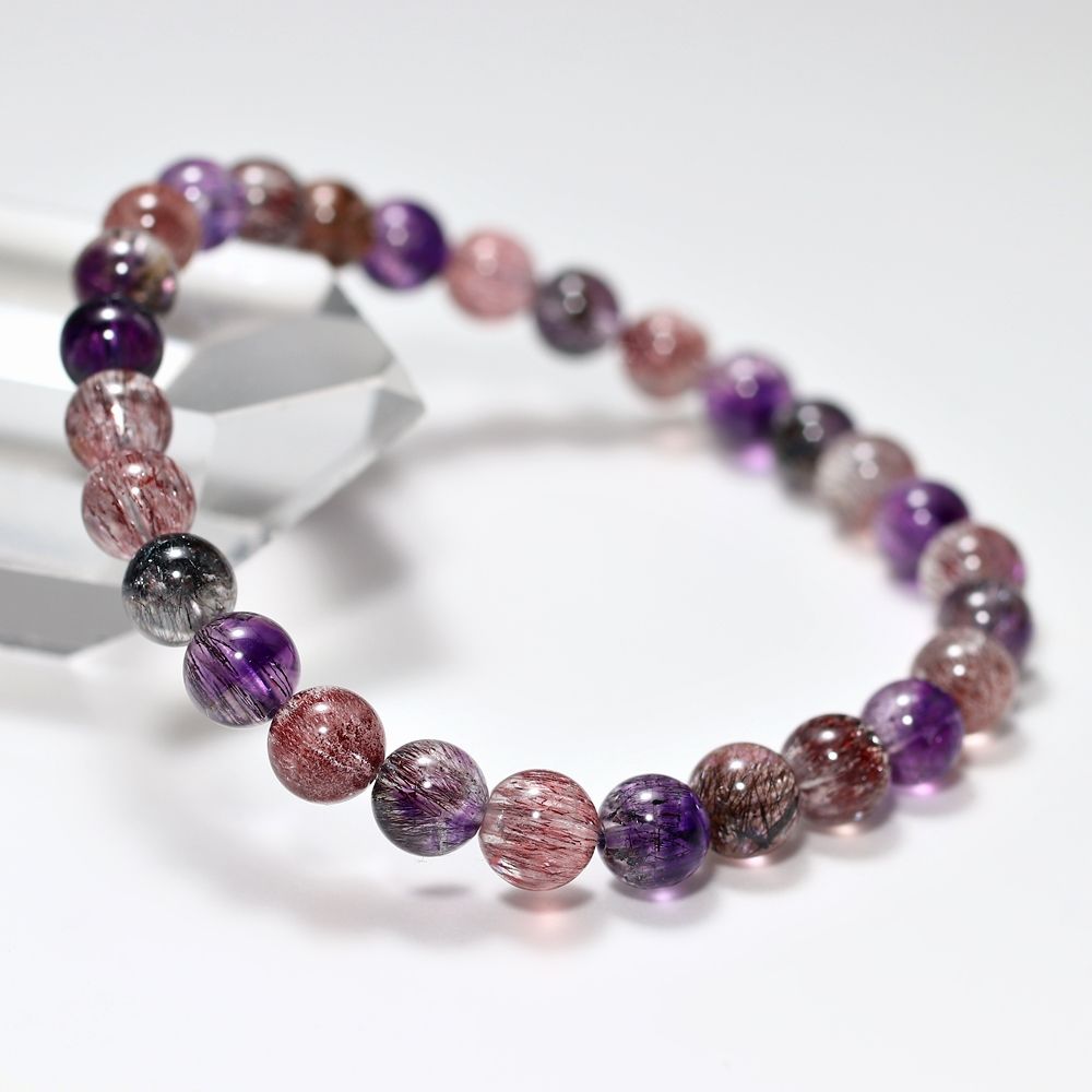 高品質++]ミックススーパーセブンブレスレット（約6.5mm玉） - 埼玉県