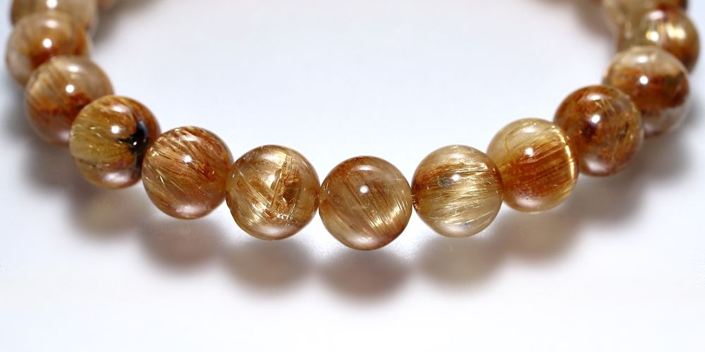 高品質]キャッツアイルチルクォーツブレスレット（約8.5mm玉） - 埼玉