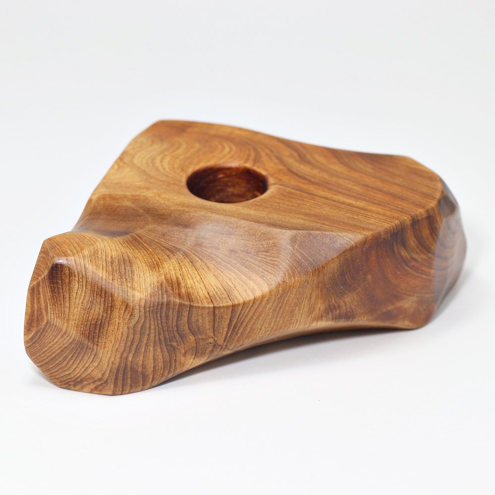 日本/屋久島産]オリジナル屋久杉台座/水晶置き台（天然石