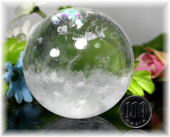 ブラジル産]天然水晶玉/丸玉/スフィア - 埼玉県吉川市の天然石専門店